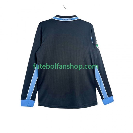 Camisola Alternativo SS Lazio Retro 1998 1999 Manga Comprida ,Homem