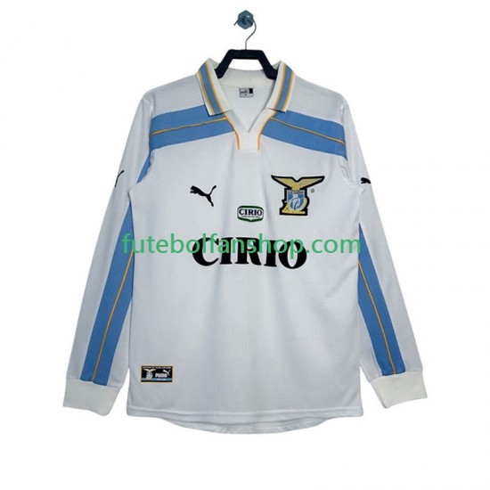 Camisola Alternativo SS Lazio Retro 1999 2000 Manga Comprida ,Homem