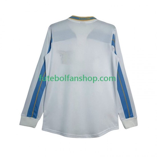 Camisola Alternativo SS Lazio Retro 1999 2000 Manga Comprida ,Homem