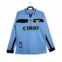 Camisola Principal SS Lazio Retro 1998 1999 Manga Comprida ,Homem