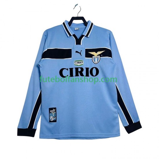 Camisola Principal SS Lazio Retro 1998 1999 Manga Comprida ,Homem Camisola Principal SS Lazio Retro 1998 1999 Manga Comprida ,Homem