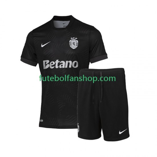 Camisola Alternativo Sporting CP Época 2025/2026 Manga Curta ,Criança