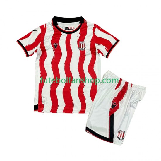 Camisola Principal Stoke City Época 2025/2026 Manga Curta ,Criança