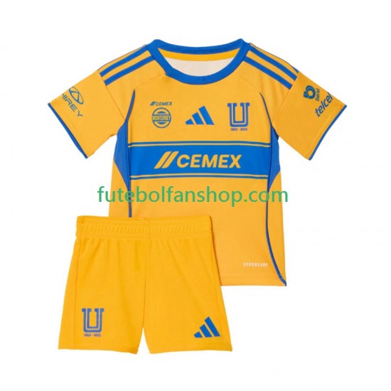 Camisola Principal Tigres UANL Época 2025/2026 Manga Curta ,Criança Camisola Principal Tigres UANL Época 2025/2026 Manga Curta ,Criança