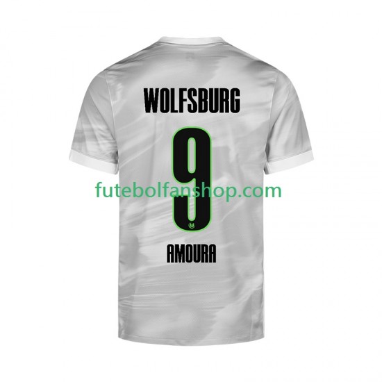 Camisola Alternativo VfL Wolfsburg Mohamed Amoura 9 Época 2025/2026 Manga Curta ,Homem