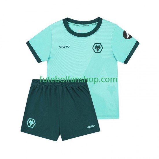 Camisola Alternativo Wolverhampton Wanderers Época 2025/2026 Manga Curta ,Criança
