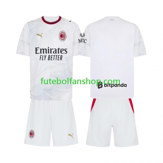 Camisola Alternativo AC Milan Época 2026/2027 Manga Curta ,Criança