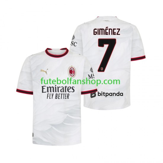 Camisola Alternativo AC Milan Gimenez 7 Época 2026/2027 Manga Curta ,Homem