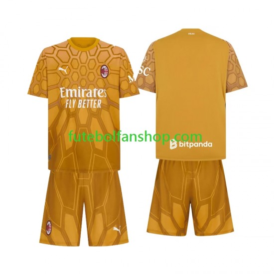 Camisola Principal Guarda-redes AC Milan Época 2026/2027 Manga Curta ,Criança