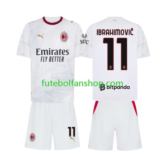 Camisola Alternativo AC Milan Ibrahimovic 11 Época 2026/2027 Manga Curta ,Criança
