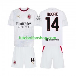 Camisola Alternativo AC Milan Luka Modric 14 Época 2026/2027 Manga Curta ,Criança