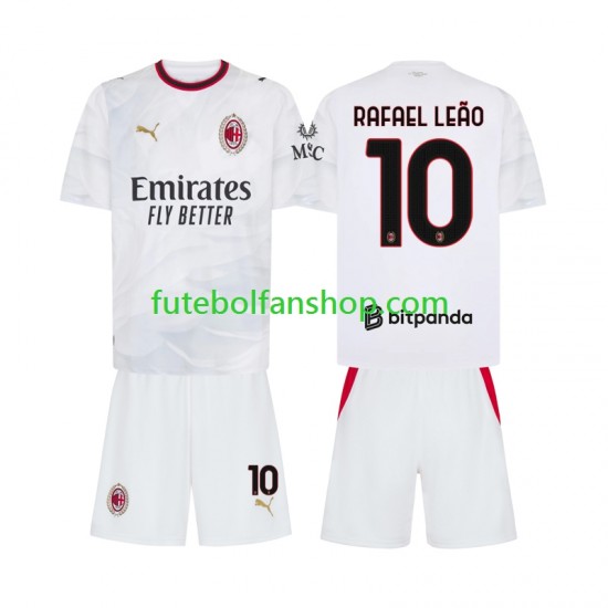 Camisola Alternativo AC Milan Rafael Leao 10 Época 2026/2027 Manga Curta ,Criança