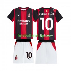 Camisola Principal AC Milan Rafael Leao 10 Época 2026/2027 Manga Curta ,Criança