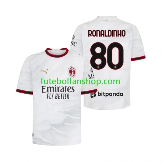 Camisola Alternativo AC Milan Ronaldinho 80 Época 2026/2027 Manga Curta ,Homem