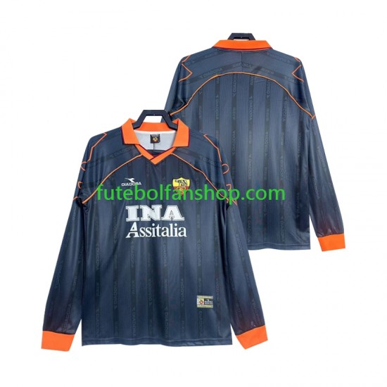 Camisola Alternativa (2ª) AS Roma Retro 1999 2000 Manga Comprida ,Homem