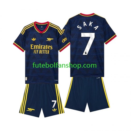 Camisola Alternativo Arsenal Bukayo Saka 7 Época 2026/2027 Manga Curta ,Criança