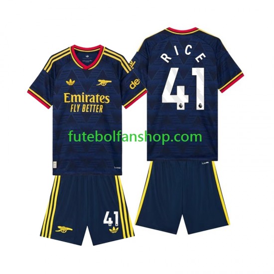 Camisola Alternativo Arsenal Declan Rice 41 Época 2026/2027 Manga Curta ,Criança