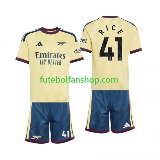 Camisola Alternativa (2ª) Arsenal Declan Rice 41 Época 2026/2027 Manga Curta ,Criança