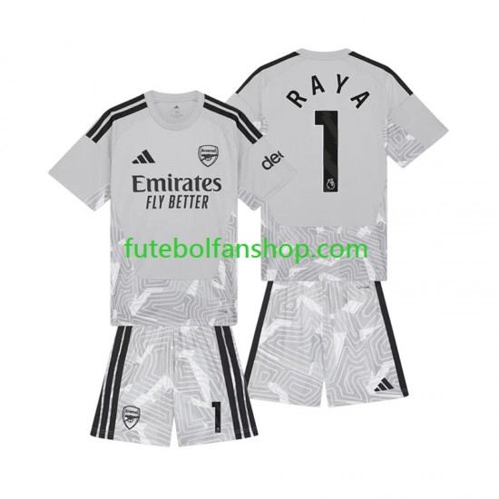 Camisola Principal Guarda-redes Arsenal David Raya 1 Época 2026/2027 Manga Curta ,Criança