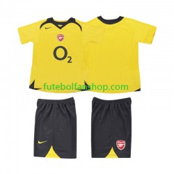 Camisola Alternativo Arsenal Retro 2005 2006 Manga Curta ,Criança