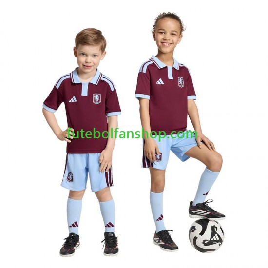 Camisola Principal Aston Villa Época 2026/2027 Manga Curta ,Criança