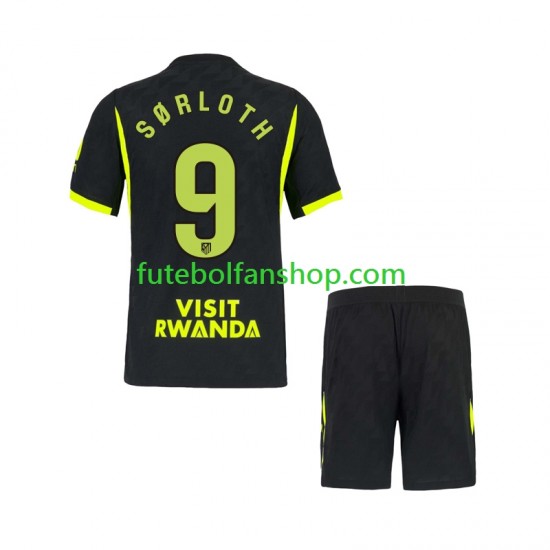 Camisola Alternativo Atlético Madrid Alexander Sorloth 9 Época 2026/2027 Manga Curta ,Criança