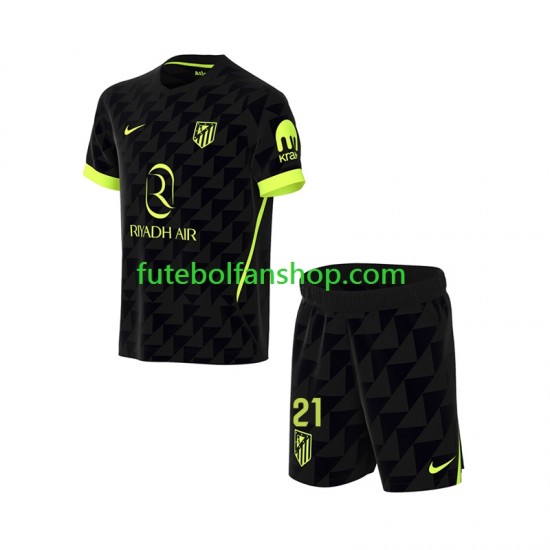 Camisola Alternativo Atlético Madrid Obed Vargas 21 Época 2026/2027 Manga Curta ,Criança