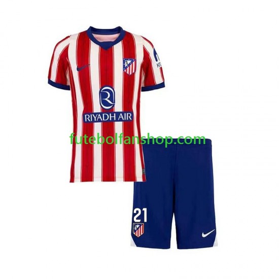 Camisola Principal Atlético Madrid Obed Vargas 21 Época 2026/2027 Manga Curta ,Criança