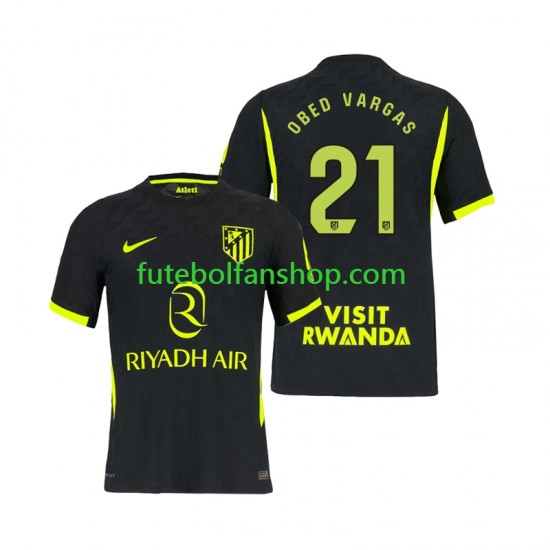Camisola Alternativo Atlético Madrid Obed Vargas 21 Época 2026/2027 Manga Curta ,Homem