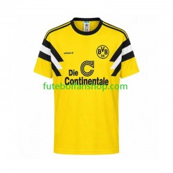 Camisola Principal Borussia Dortmund Retro 1989 Manga Curta ,Homem