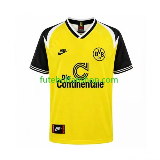 Camisola Principal Borussia Dortmund Retro 1995 Manga Curta ,Homem