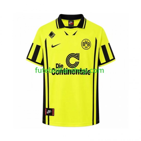 Camisola Principal Borussia Dortmund Retro 1996 Manga Curta ,Homem