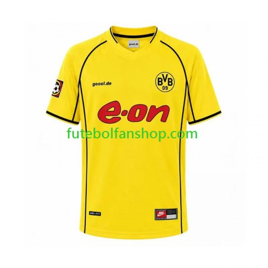Camisola Principal Borussia Dortmund Retro 2002 Manga Curta ,Homem