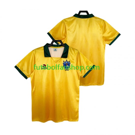 Camisola Principal Seleção Brasileira Retro 1988 Manga Curta ,Homem