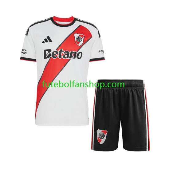 Camisola Principal CA River Plate Época 2026/2027 Manga Curta ,Criança
