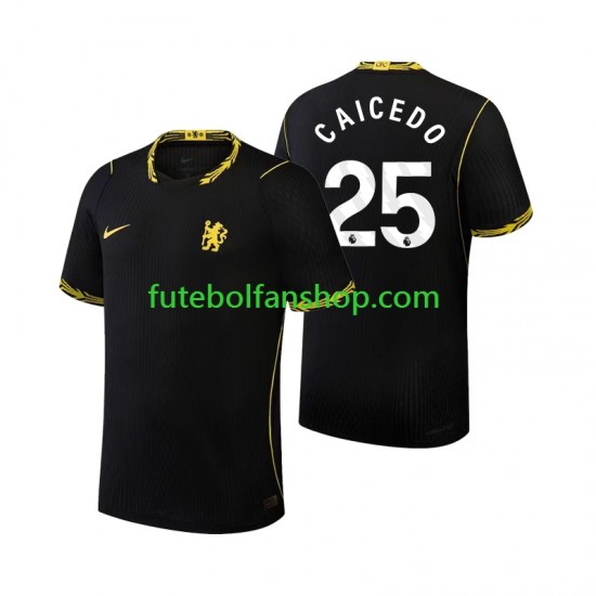 Camisola Alternativo Chelsea Moises Caicedo 25 Época 2026/2027 Manga Curta ,Homem