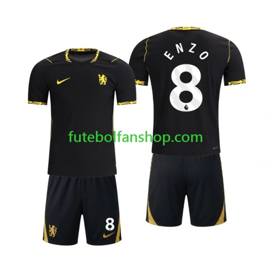 Camisola Alternativo Chlesea Enzo Fernandez 8 Época 2026/2027 Manga Curta ,Criança