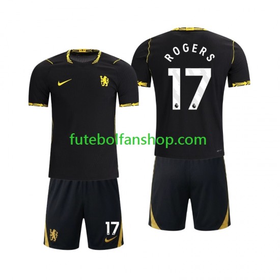 Camisola Alternativo Chlesea Morgan Rogers 17 Época 2026/2027 Manga Curta ,Criança