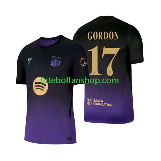 Camisola Alternativo FC Barcelona Anthony Gordon 17 Época 2026/2027 Manga Curta ,Homem