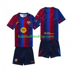 Camisola Principal FC Barcelona Época 2026/2027 Manga Curta ,Criança