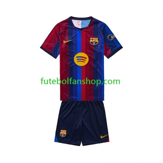 Camisola Principal FC Barcelona Época 2026/2027 Manga Curta ,Criança