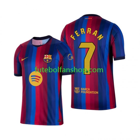 Camisola Principal FC Barcelona Ferran Torres 7 Época 2026/2027 Manga Curta ,Homem