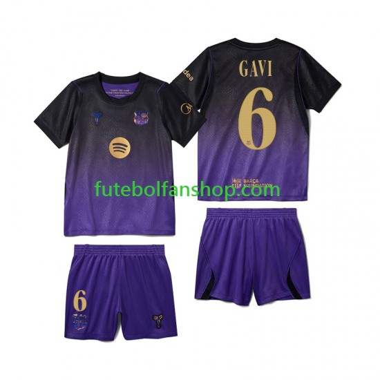 Camisola Alternativo FC Barcelona Gavi 6 Época 2026/2027 Manga Curta ,Criança