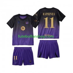 Camisola Alternativo FC Barcelona Raphinha 11 Época 2026/2027 Manga Curta ,Criança