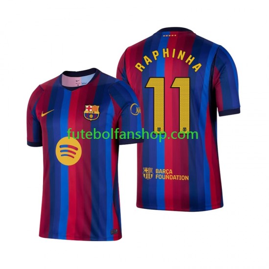 Camisola Principal FC Barcelona Raphinha 11 Época 2026/2027 Manga Curta ,Homem