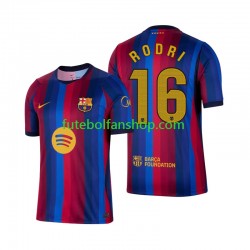 Camisola Principal FC Barcelona Rodri 16 Época 2026/2027 Manga Curta ,Homem