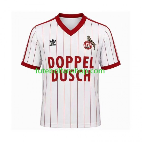 Camisola Principal FC Köln Retro 1982 1983 Manga Curta ,Homem