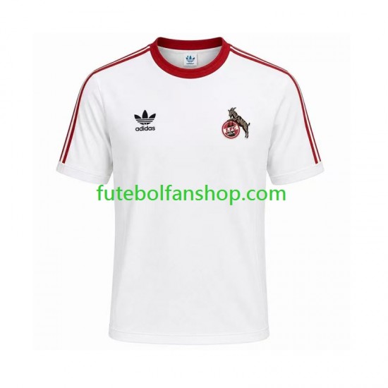 Camisola Principal FC Köln Retro 1986 1987 Manga Curta ,Homem