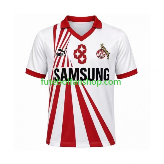 Camisola Principal FC Köln Retro 1990 1991 Manga Curta ,Homem