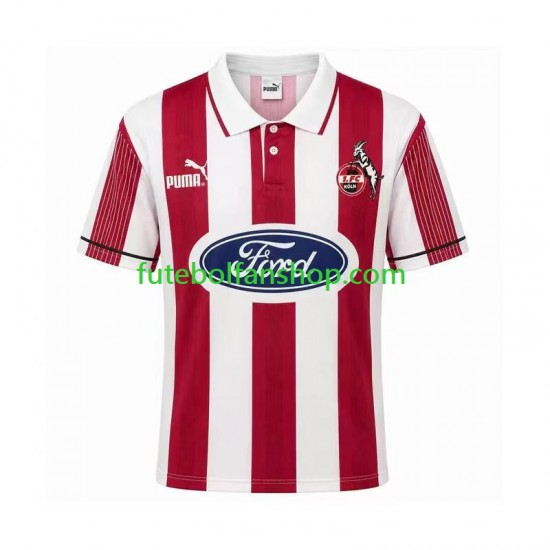Camisola Principal FC Köln Retro 1995 1996 Manga Curta ,Homem